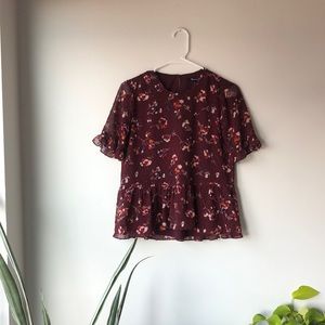 Peplum floral top from Madewell